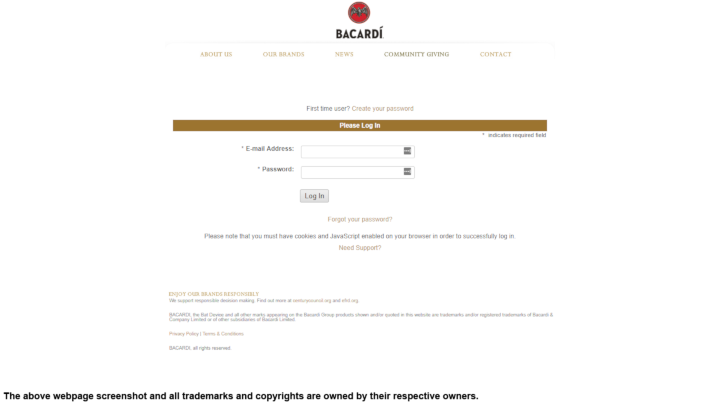 
                Bacardi USA donation info and form. http://www.bacardiusa.com