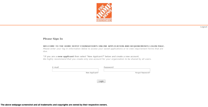 
                Home Depot donation info and form. http://www.homedepot.com