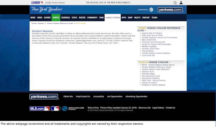 Official New York Yankees Website