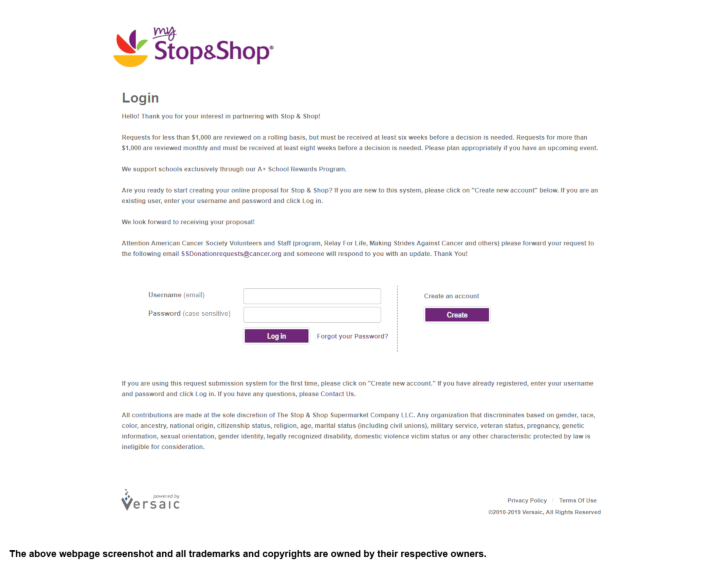 
                Stop & Shop Supermarket Logo - http://www.stopandshop.com